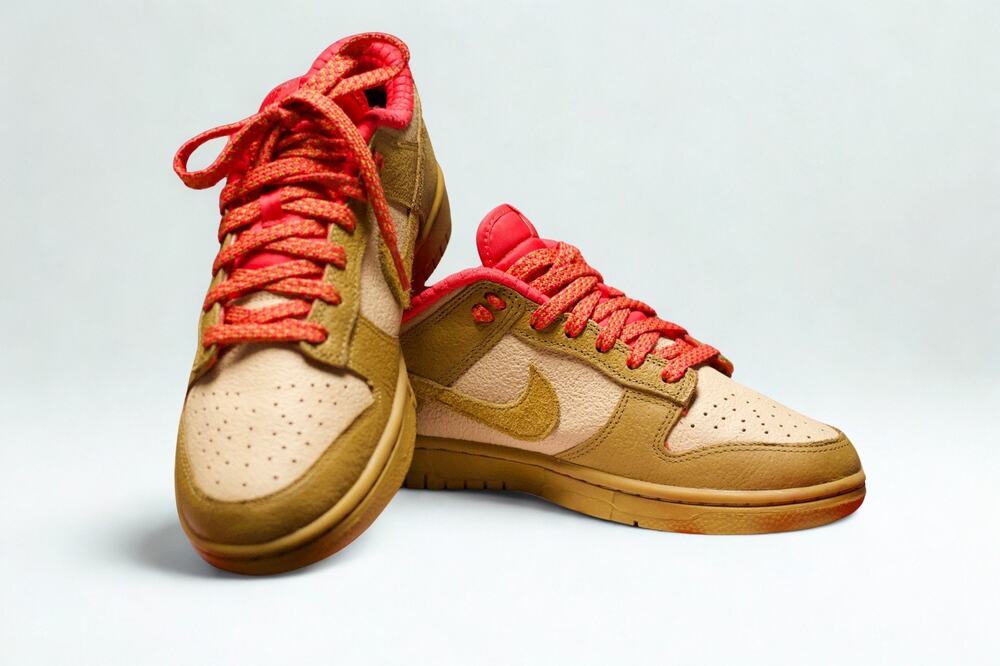 Nike Dunk Low Sesame Bronzine Picante Red Women’s 8.5 / Men’s 7 FQ8897-252 w/Box